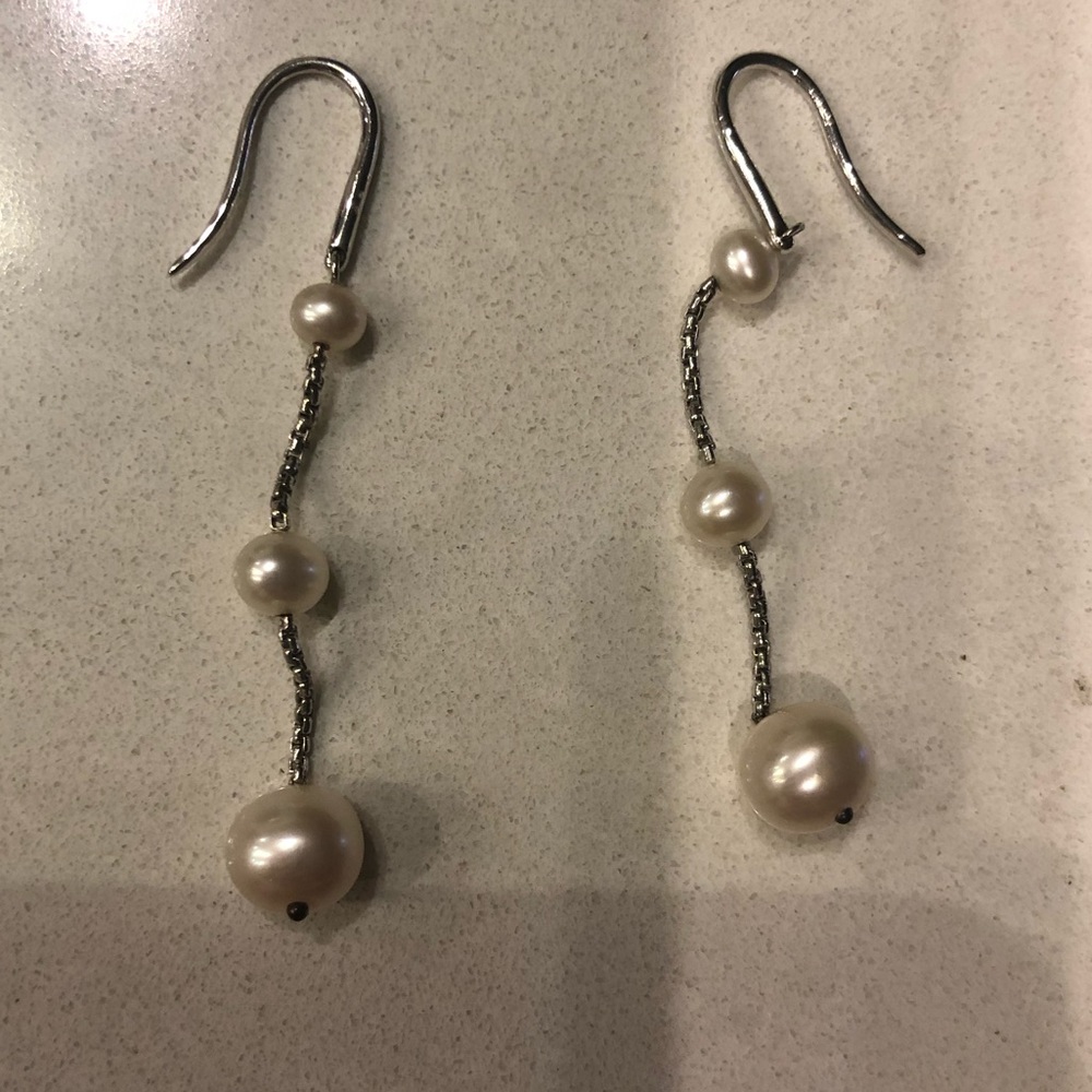 BRAND NEW! Judith Ripka Pearl Earrings